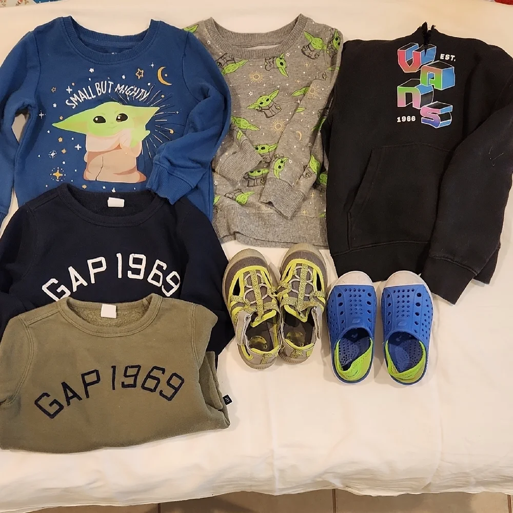 Bundle GAP Starr Wars Vans  Graphic Sweatshirt, Shoes Sleeveless Tshirt